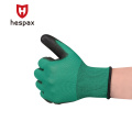 Hespax Labor Gloves Green PU Nylon Assembly Electronic